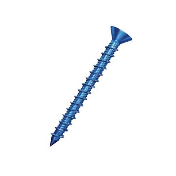 Tapcon 1/4-inch x 1-1/4-inch Climaseal Blue Flat Head Phillips Concrete Screw Anchors w/Drill Bit, 100PK 3310 - main